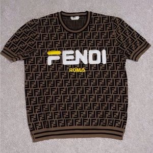 Authentic FENDI ROMA  Logo-Mania FF top /// 💥💥TRADE💥💥